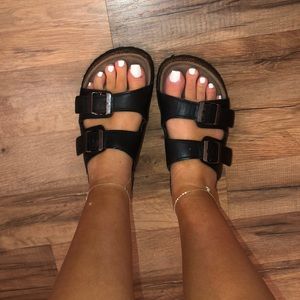 Black Strappy Sandals